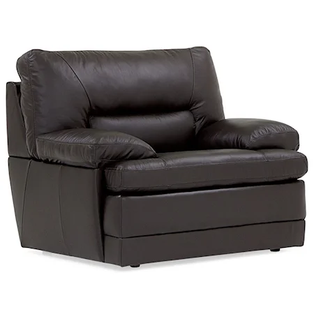 Leather Chair w/ Padded Headrest
